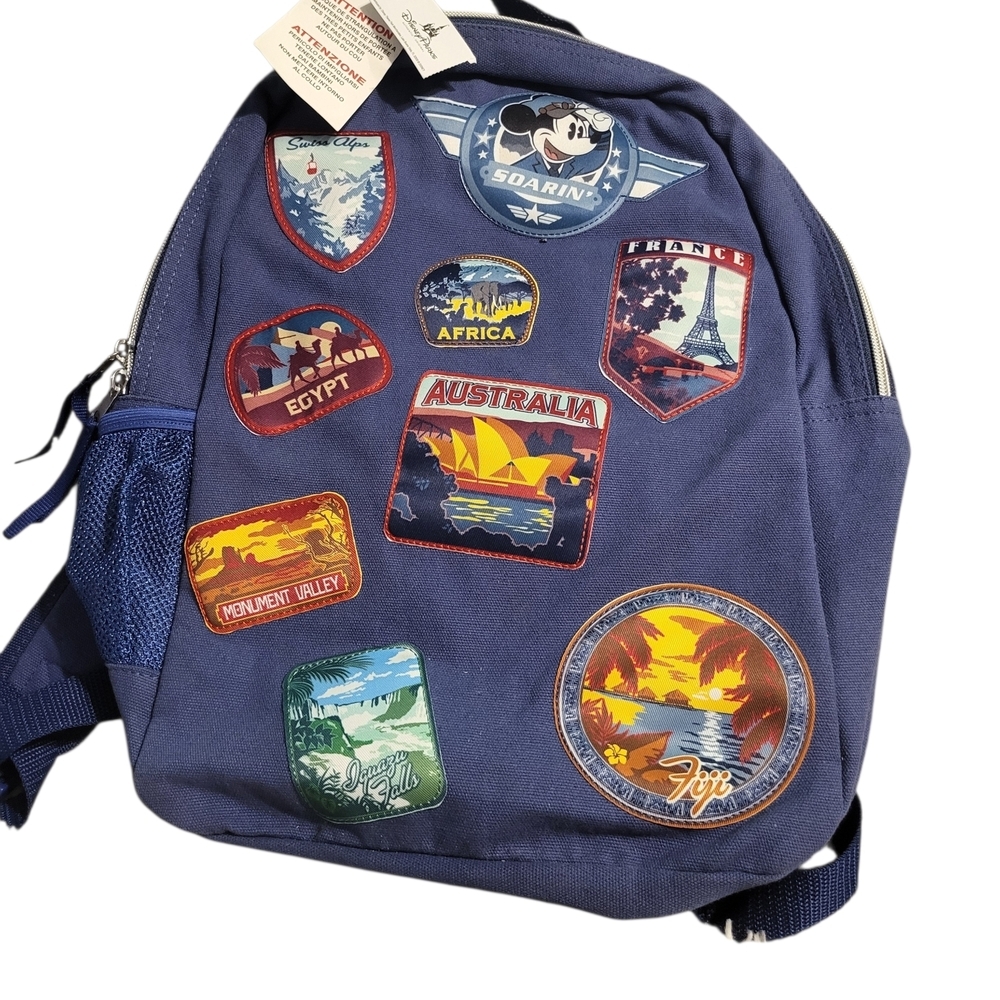 NWT Disney Parks Soarin' Around The World Patch Backpack - Rare!
